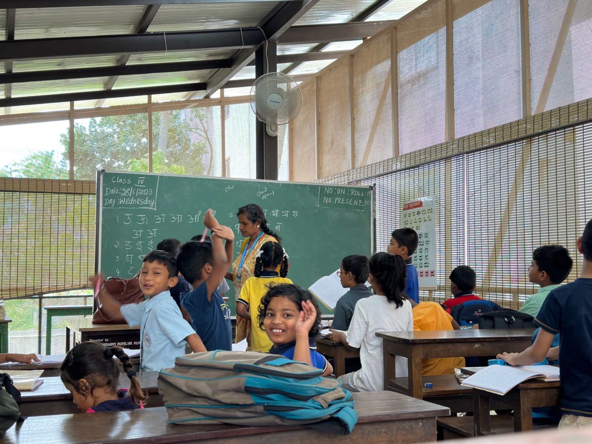 Classroom of RBANMS School by Mathew and Ghosh Architects