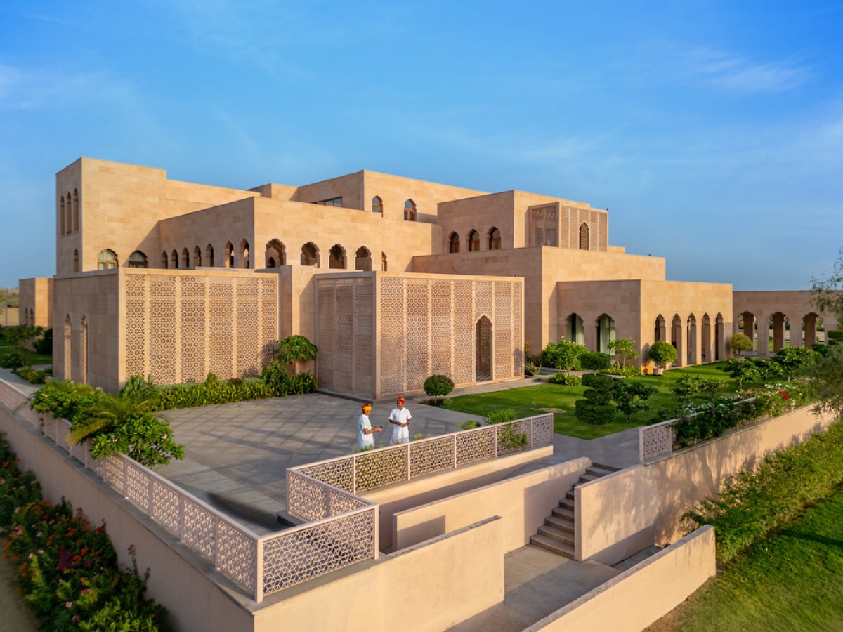 Exterior view of Narsighar by Sanjay Puri Architects