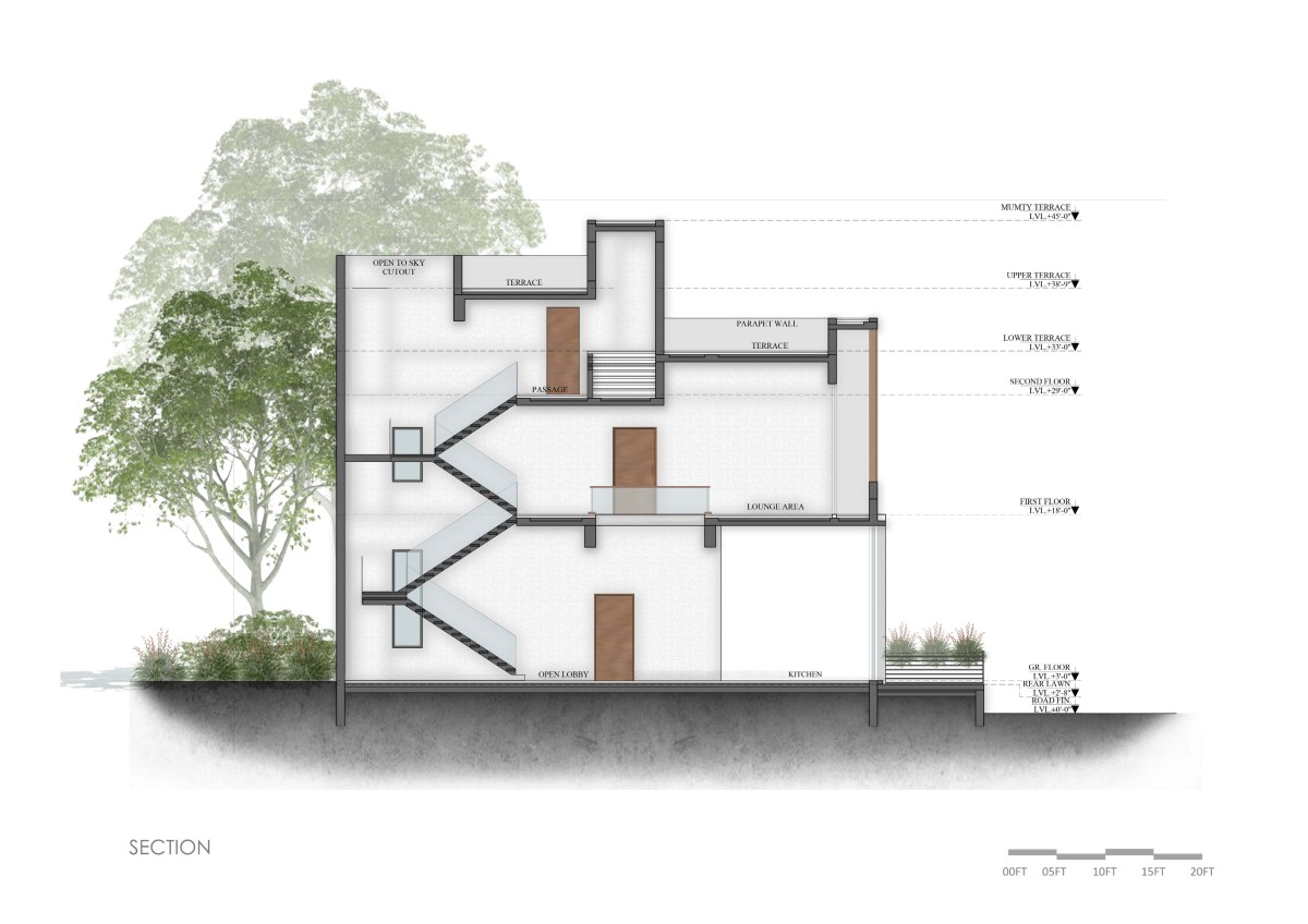 Section B of House 91/4 by Studio Ardete