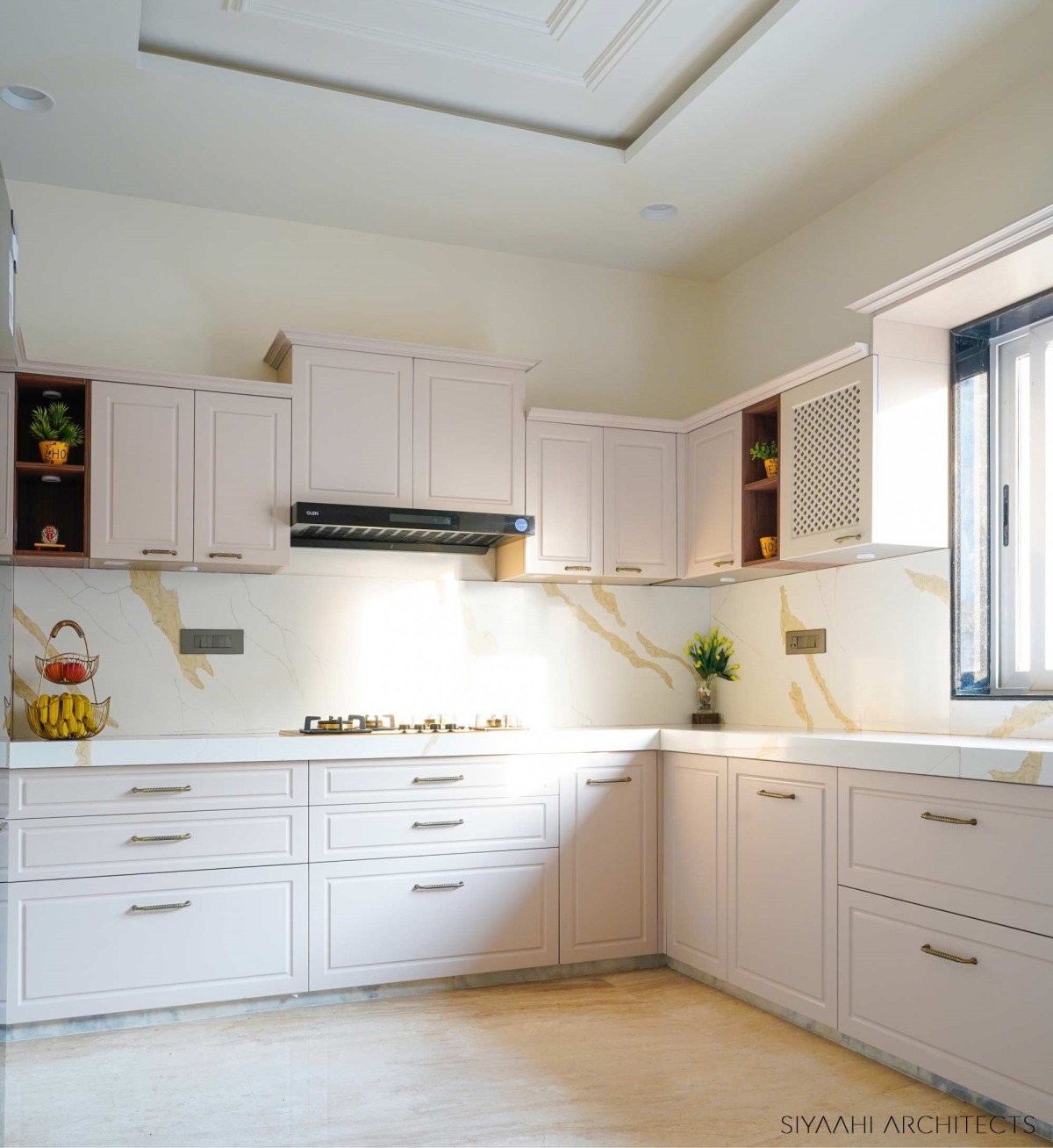 Kitchen of Neo Nostalgia by Siyaahi Architects