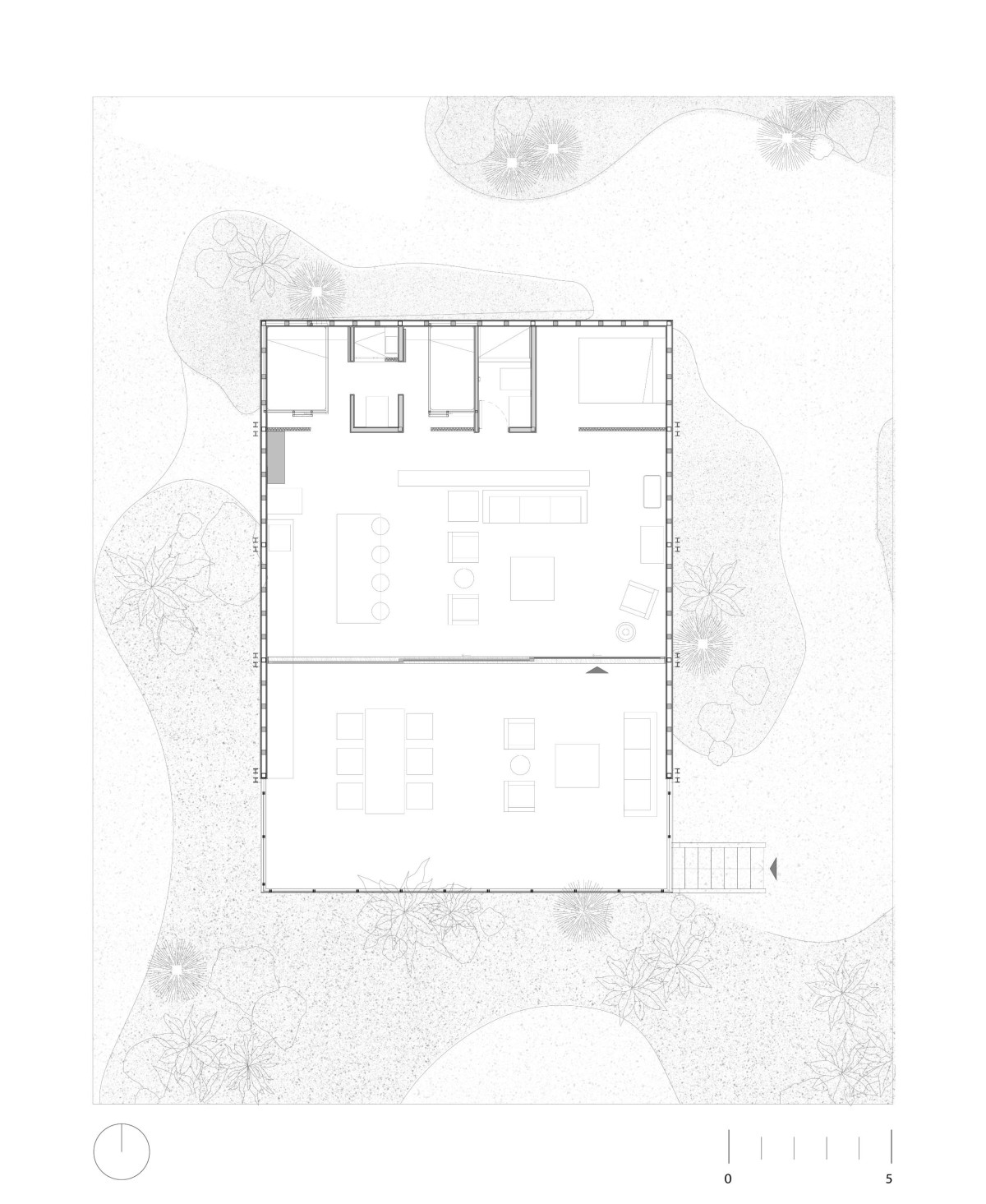 Ground Floor Plan of Tiny House by Weber Arquitectos