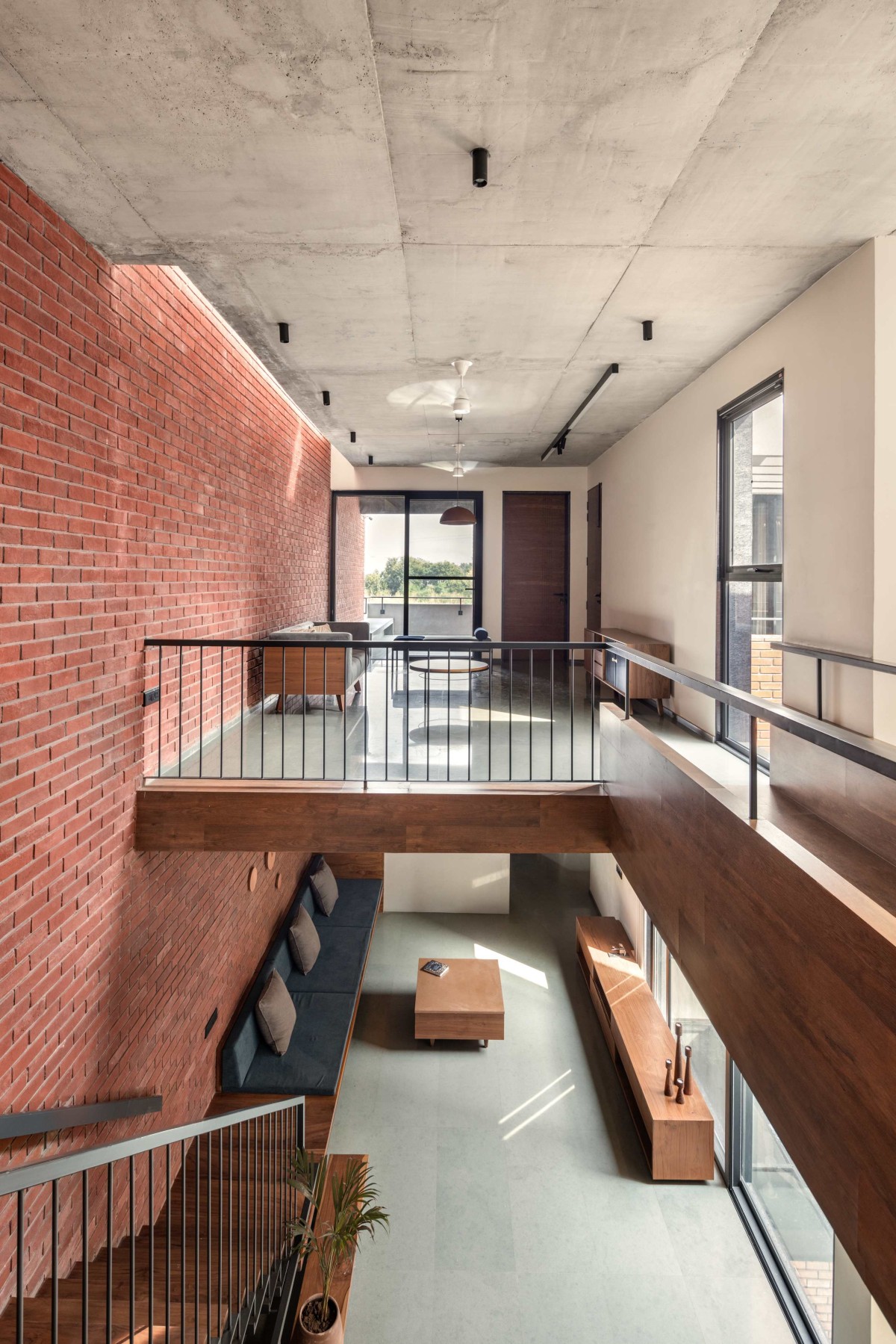 View from first floor of Cascading Terraces by Arch.Lab