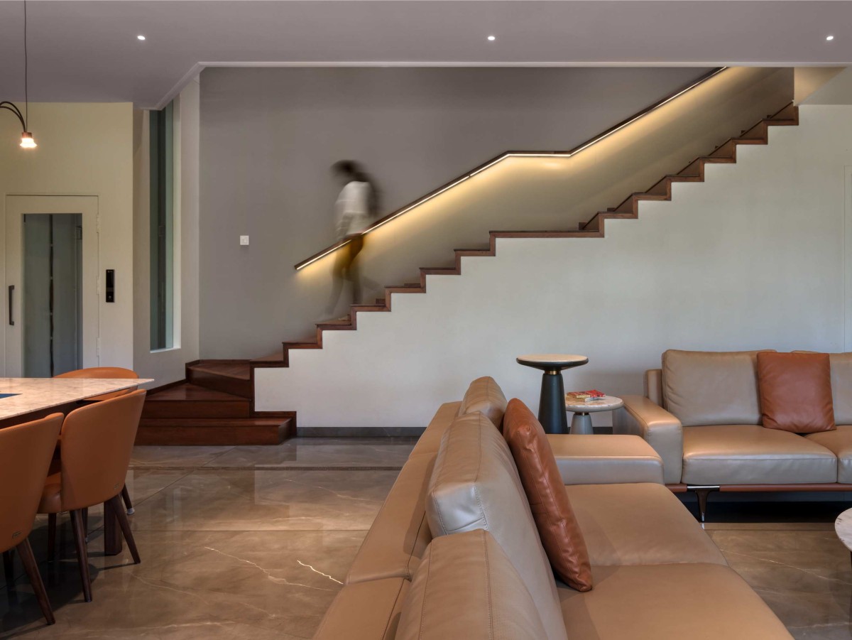 Living room of The Urban Lantern by Manthan Architects