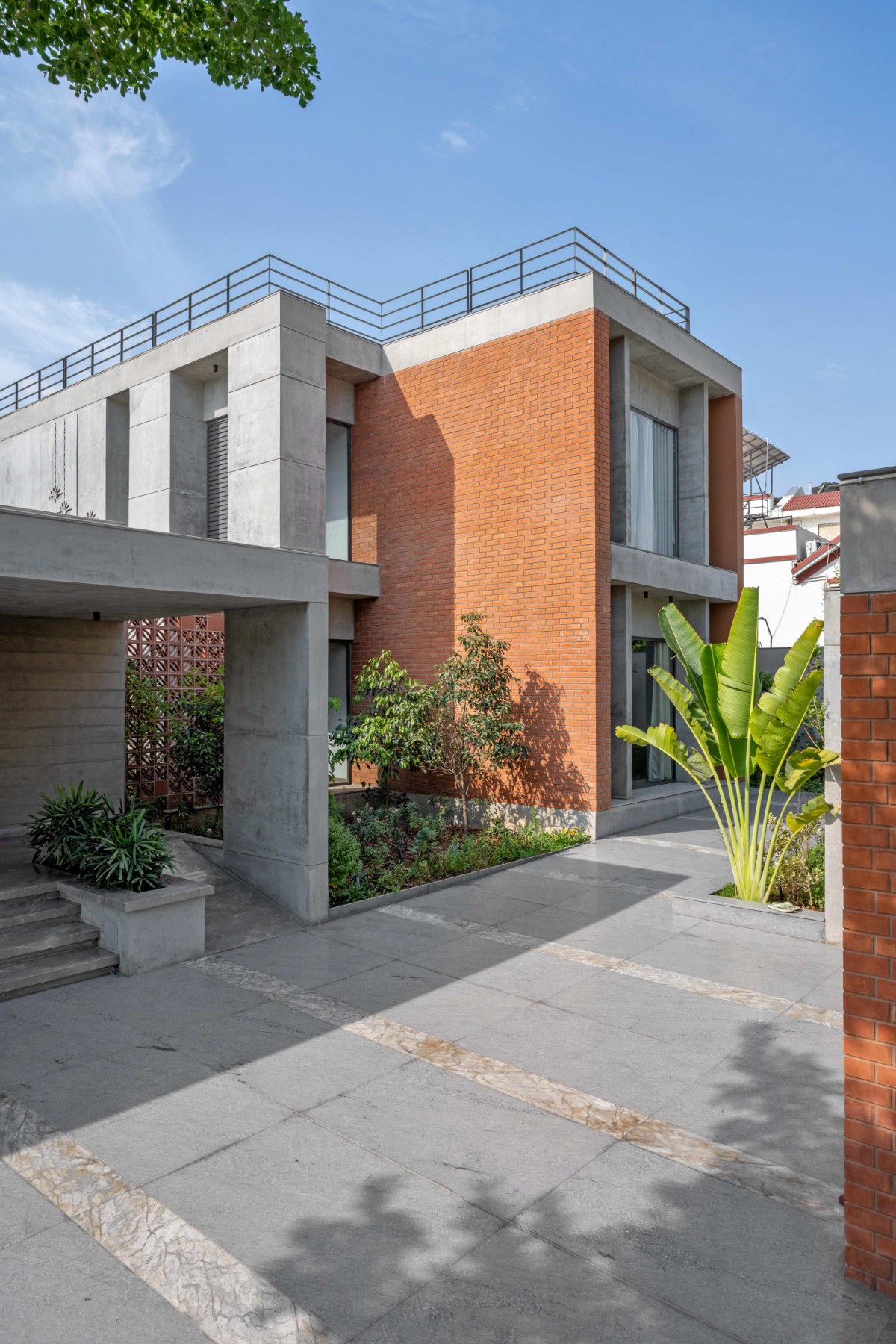 Exterior view of Mehul Patel Residence by Groundwork Architecture