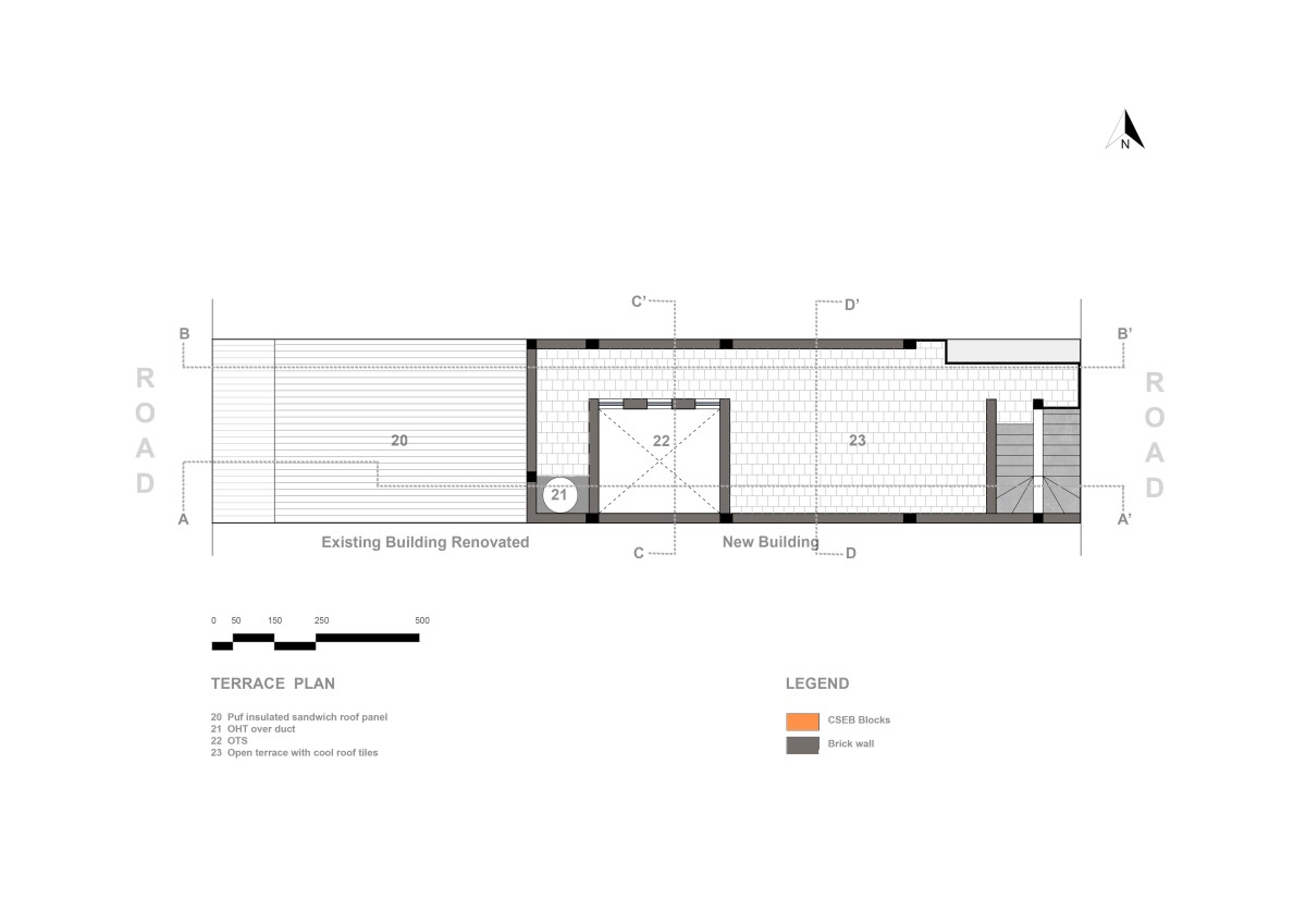 Terrace Plan of Latchiya Illam by RP Architects