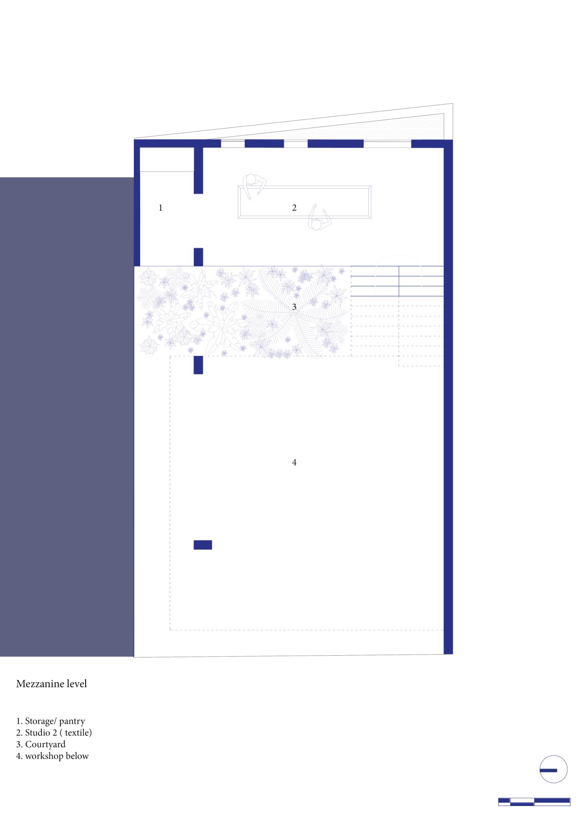 Mezzanine plan of Tiered Realm by Fictional Project