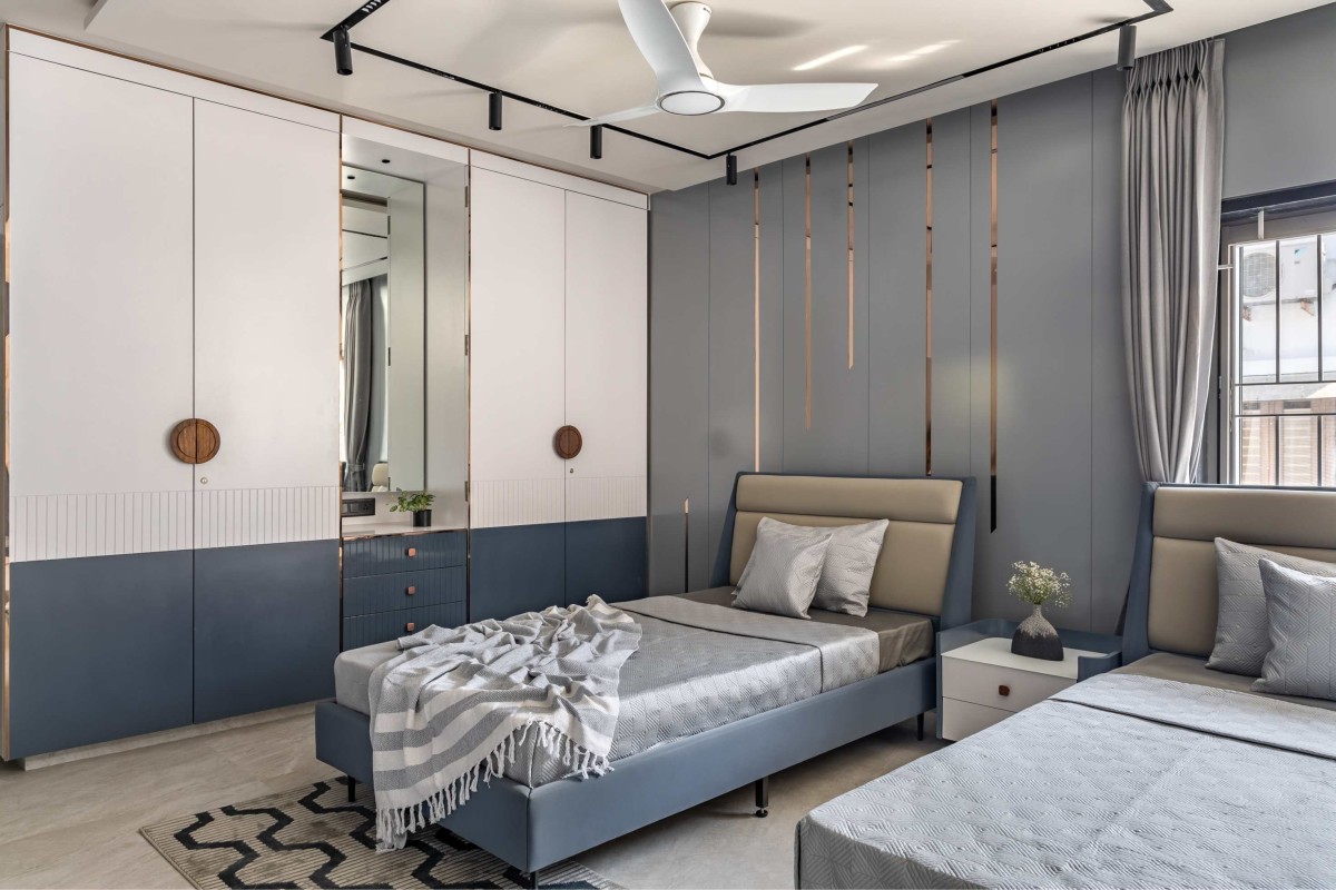 Kids Bedroom of The West Garden House by Studio Synergy