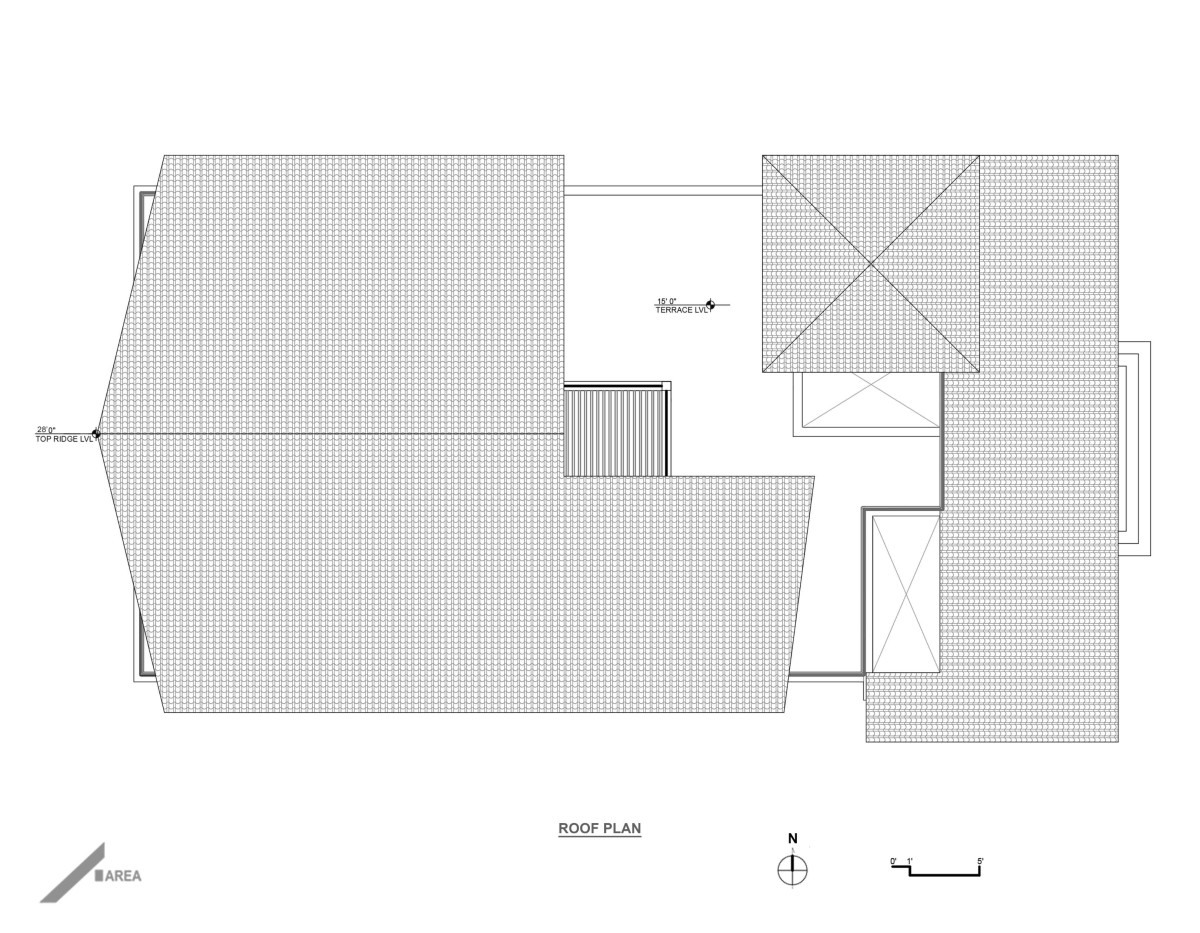 Roof plan of Chavan Wada by Area Planners