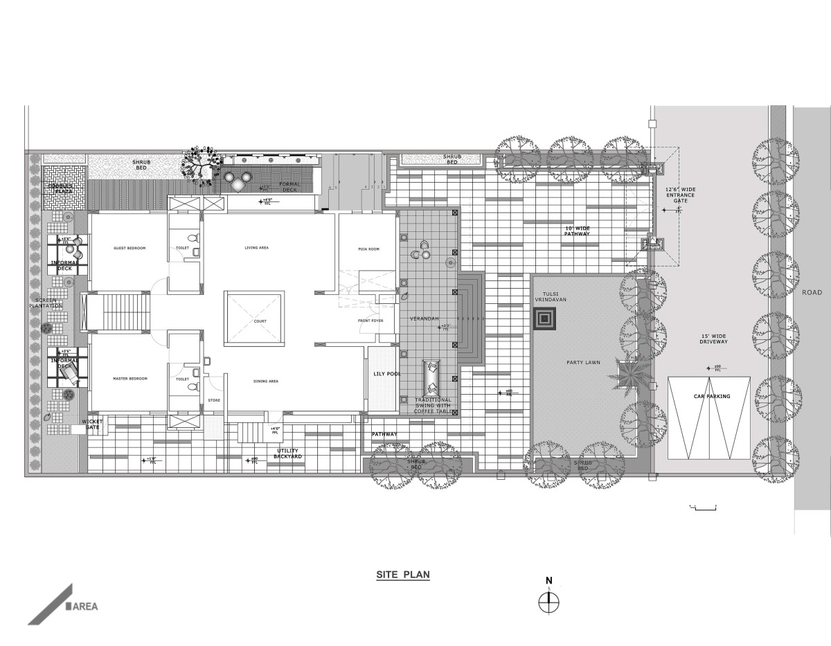 Site Plan of Chavan Wada by Area Planners