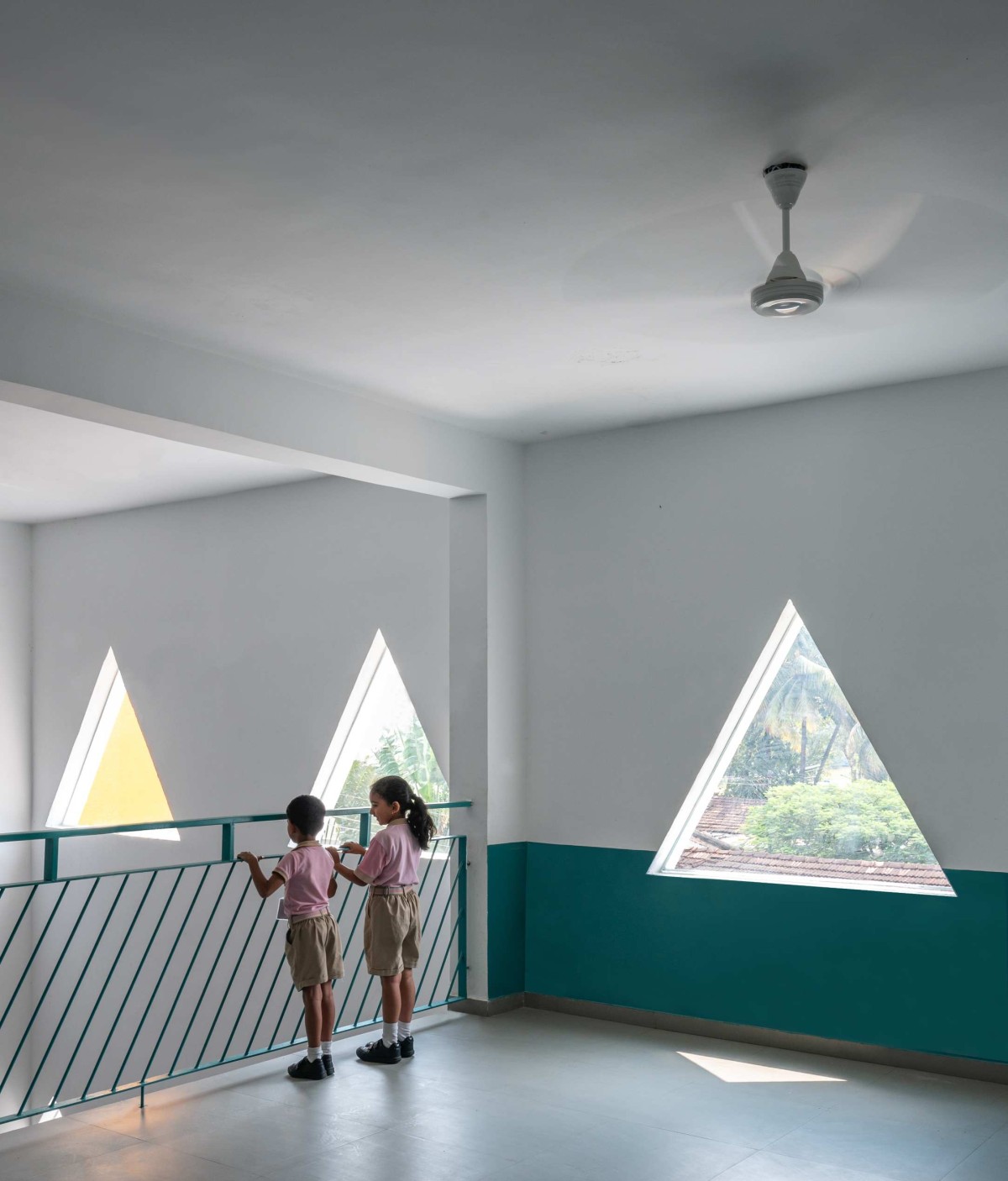 Corridor of KLE Sanskruti Pre-Primary School by Shreyas Patil Architects