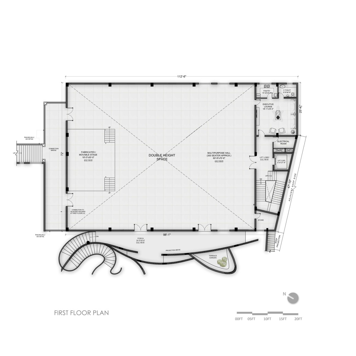 First floor plan of Doaba Public School by Studio Ardete