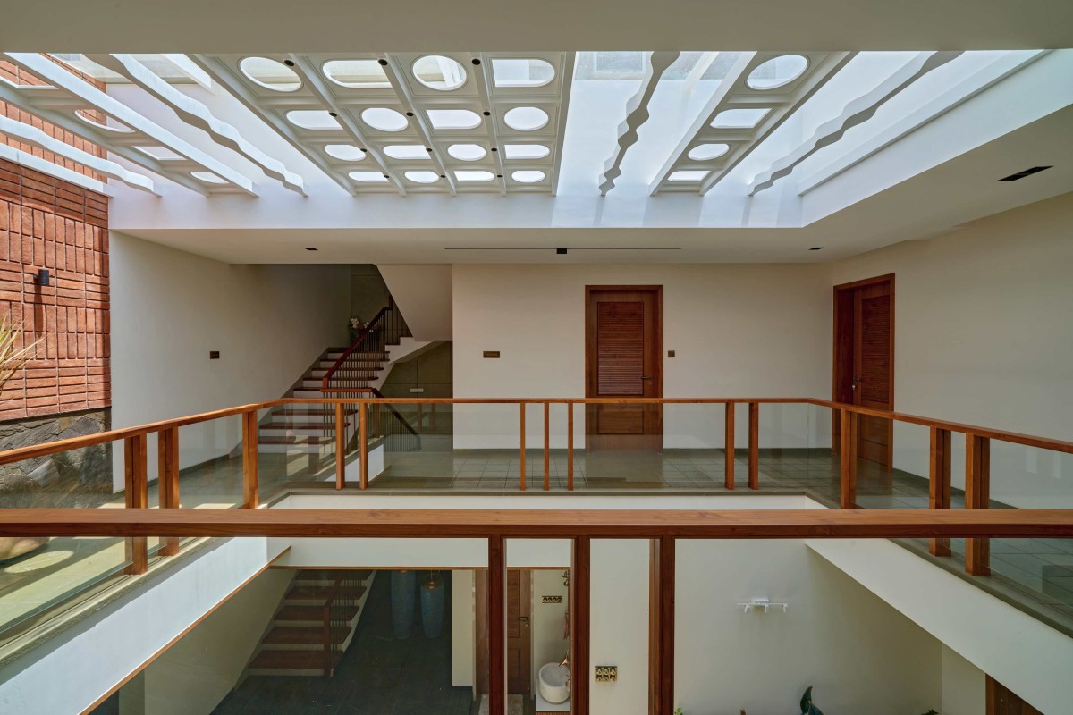 Skylight of Anandi House by Abhay Pise & Associates