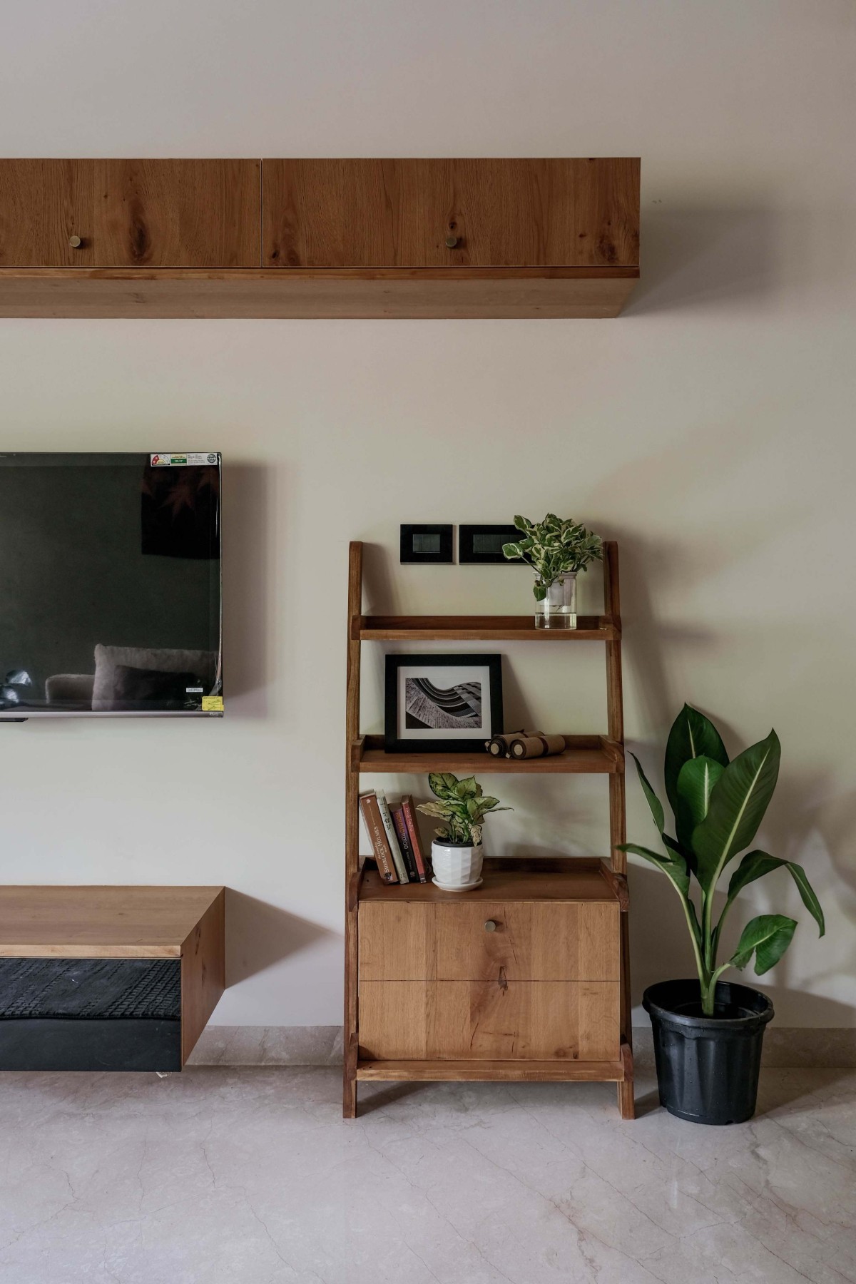 TV Unit of C K House by Yugen Architecture