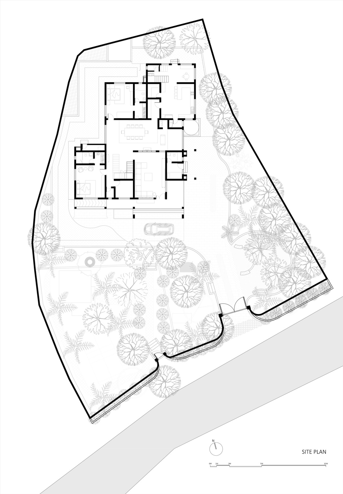 Site Plan of C K House by Yugen Architecture