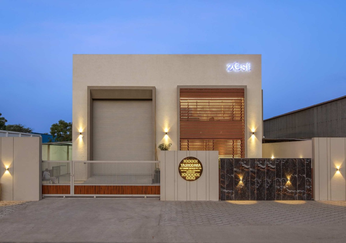 Dusk light exterior view of Zest Marine Services Pvt. Ltd. by Studio Archaic