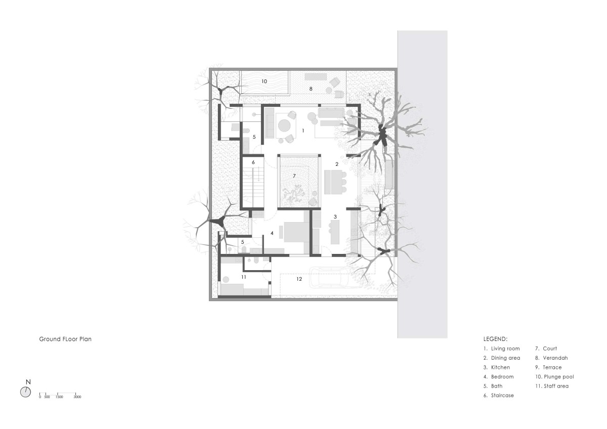 Ground floor plan of Jade by unTAG Architecture and Interiors