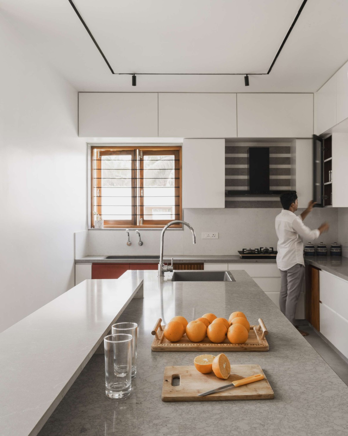 Kitchen of A House In The Farm by Studio MOB