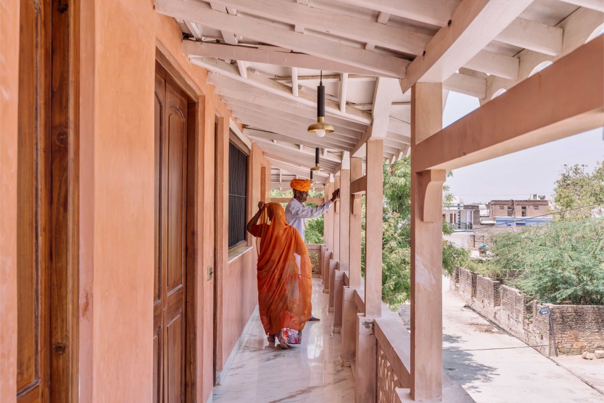 Balcony of Ratanbai Niwas by Indetales Interiors