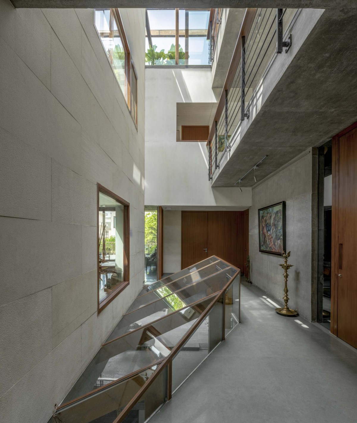 Corridor of House of Voids by Malik Architecture