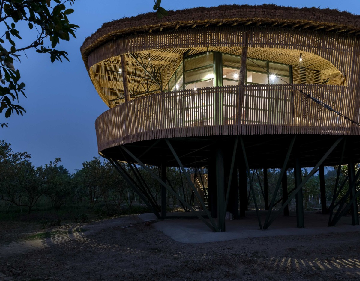 Night shot of Macha House by Abin Design Studio