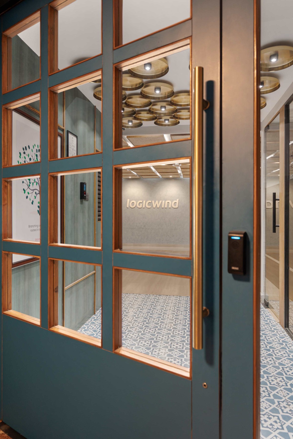 Main door of Logicwind by JAN Design Studio