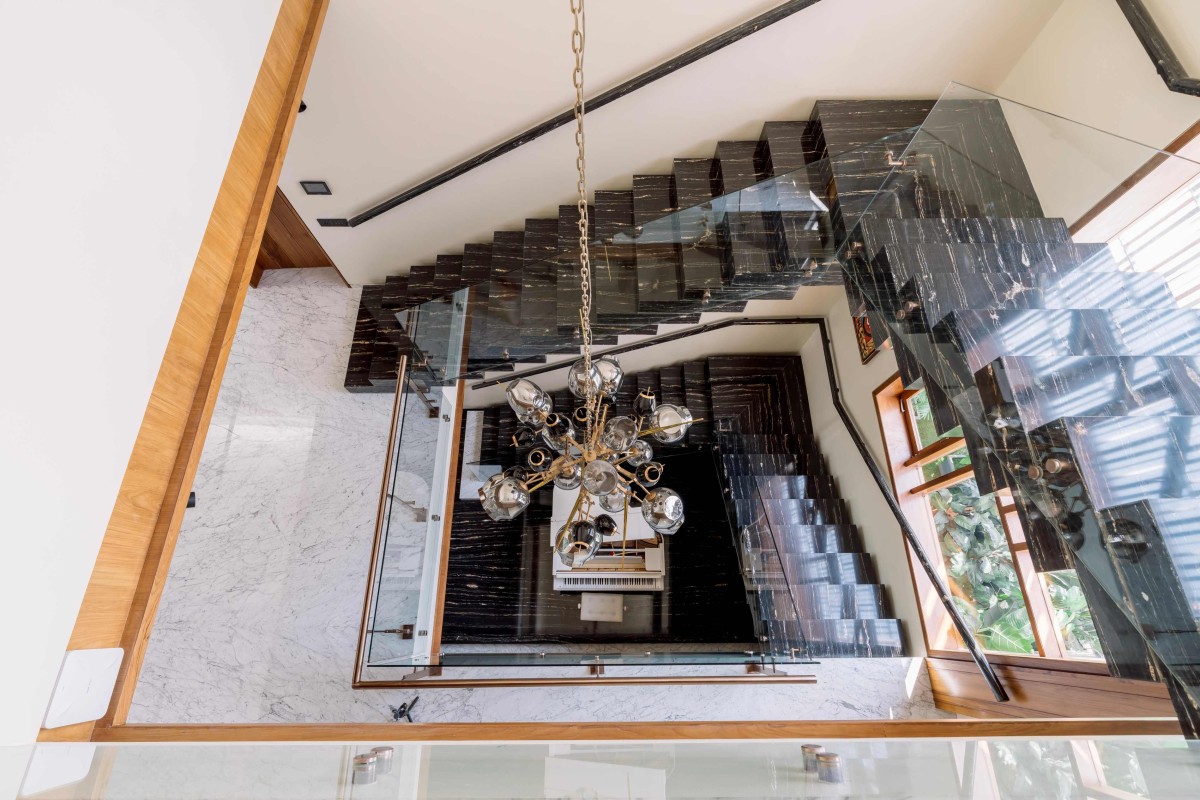 View from staircase of Sukhmangal by Hitesh Mistry & Associates