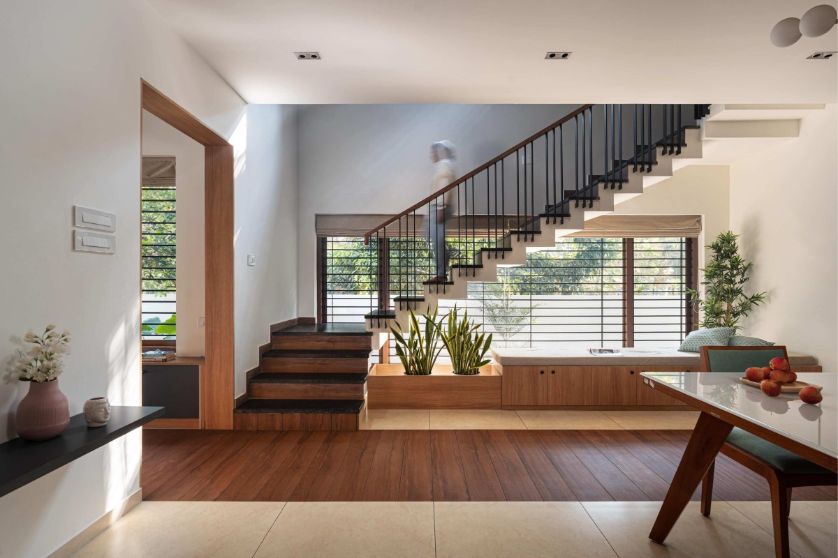 Dining to Staircase of Jasir Residence by Cognition Design Studio