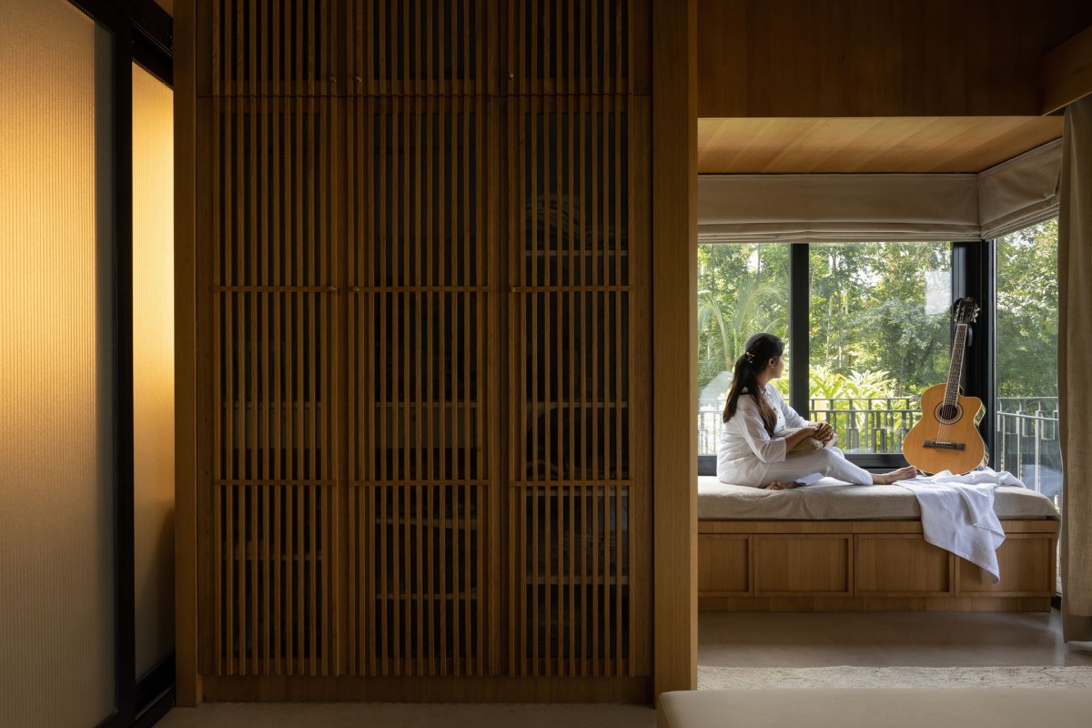 Bay window of Monsoon In Farm House by i2a Architects Studio