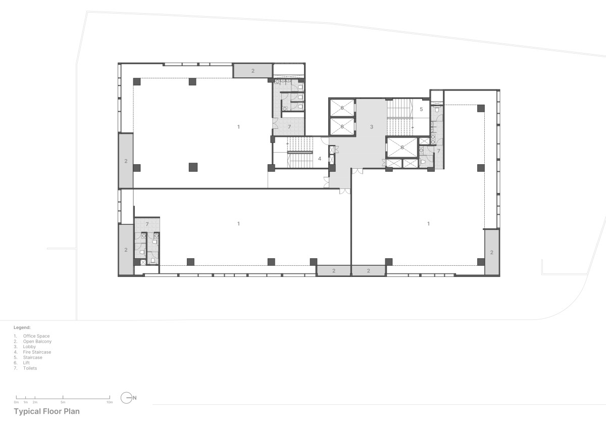 Floor Plan of West Bay by Karan Darda Architects