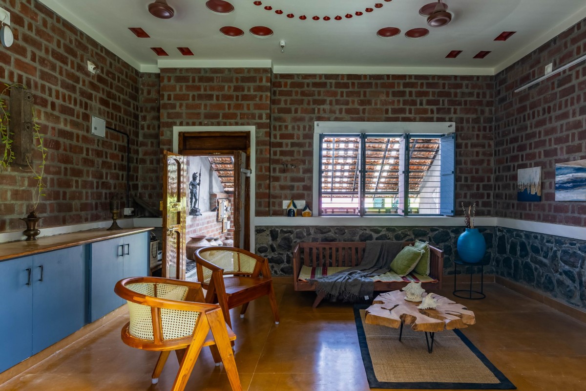 Living room of The Red Fort by Onebulb Architecture