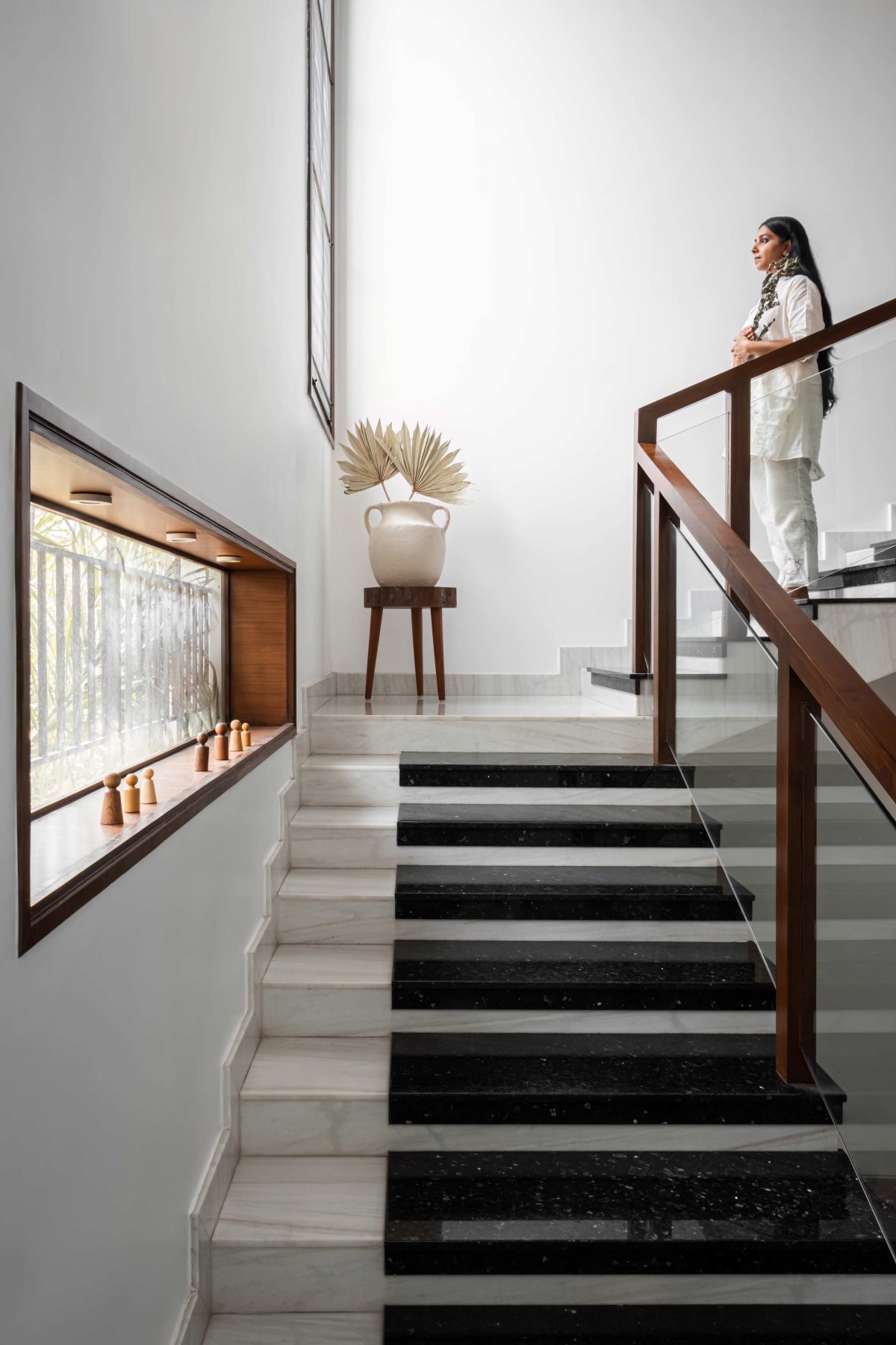 Internal Staircase of Nandi-Aalayam by Madhuri Reddy Architects