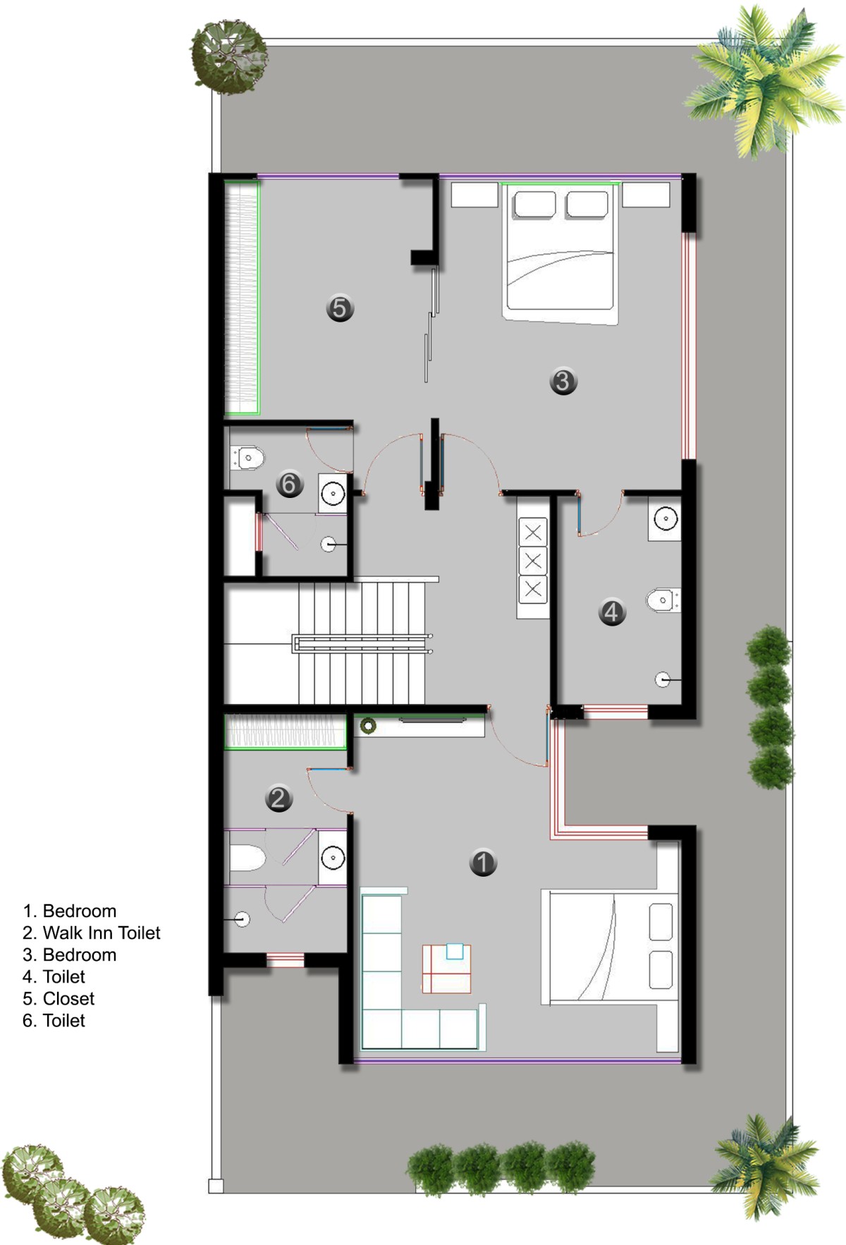 First Floor Plan of Shantakaram by Sthapatya A Design Studio