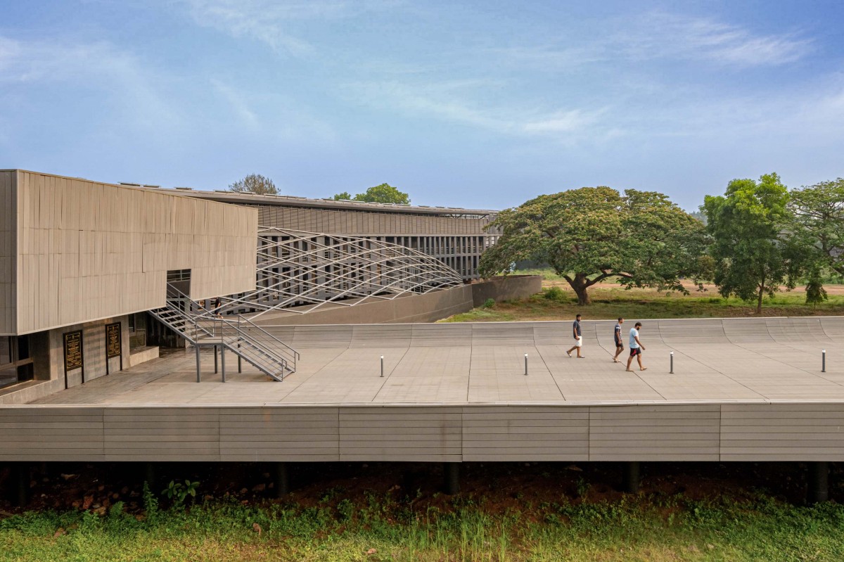 Exterior view of National Institute of Water Sports by MOFA Studio