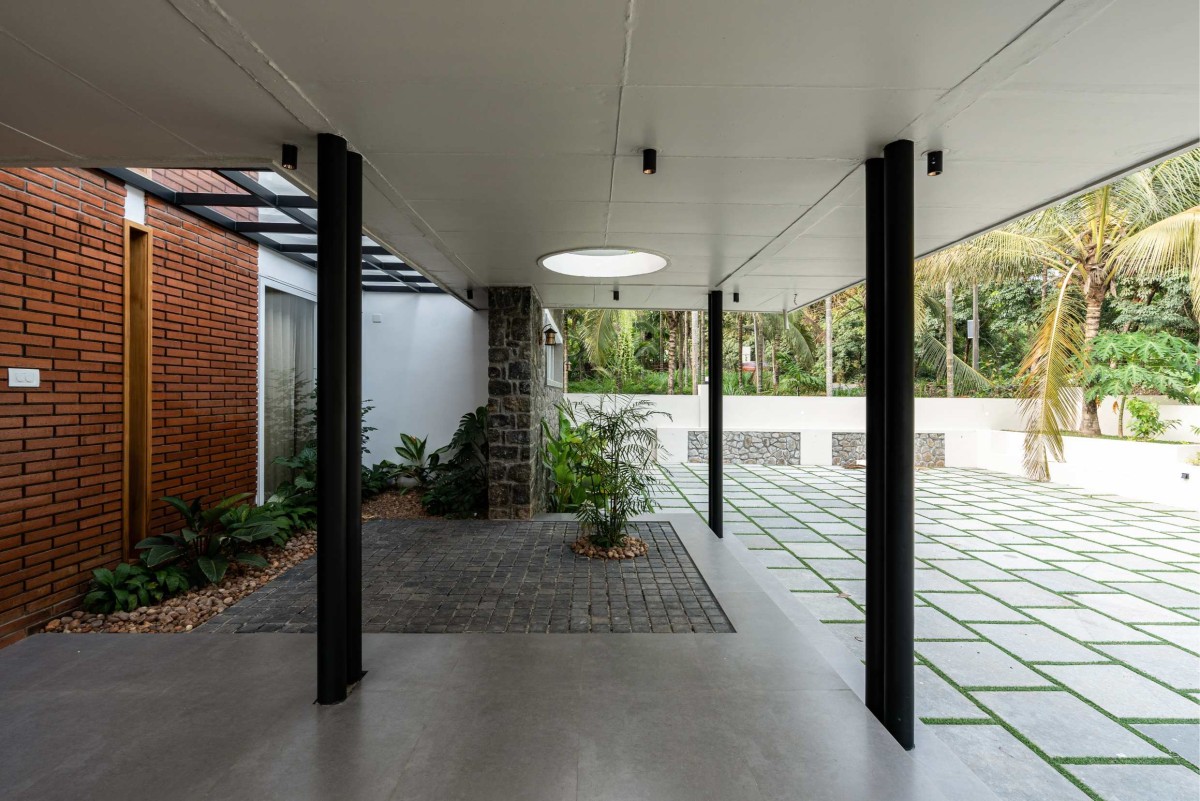 Verandah of Brock House by Akhil Albin Architects