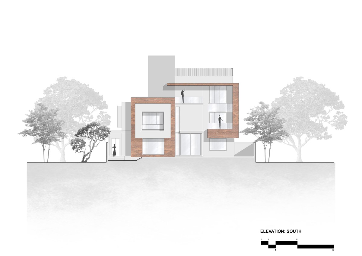 Elevation of Jain Residence by Associated Architects (i) Pvt. Ltd.