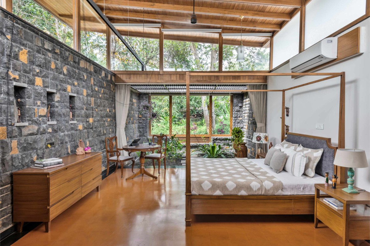 Bedroom 3 of A Farmhouse At Mahiravani by Environ Planners