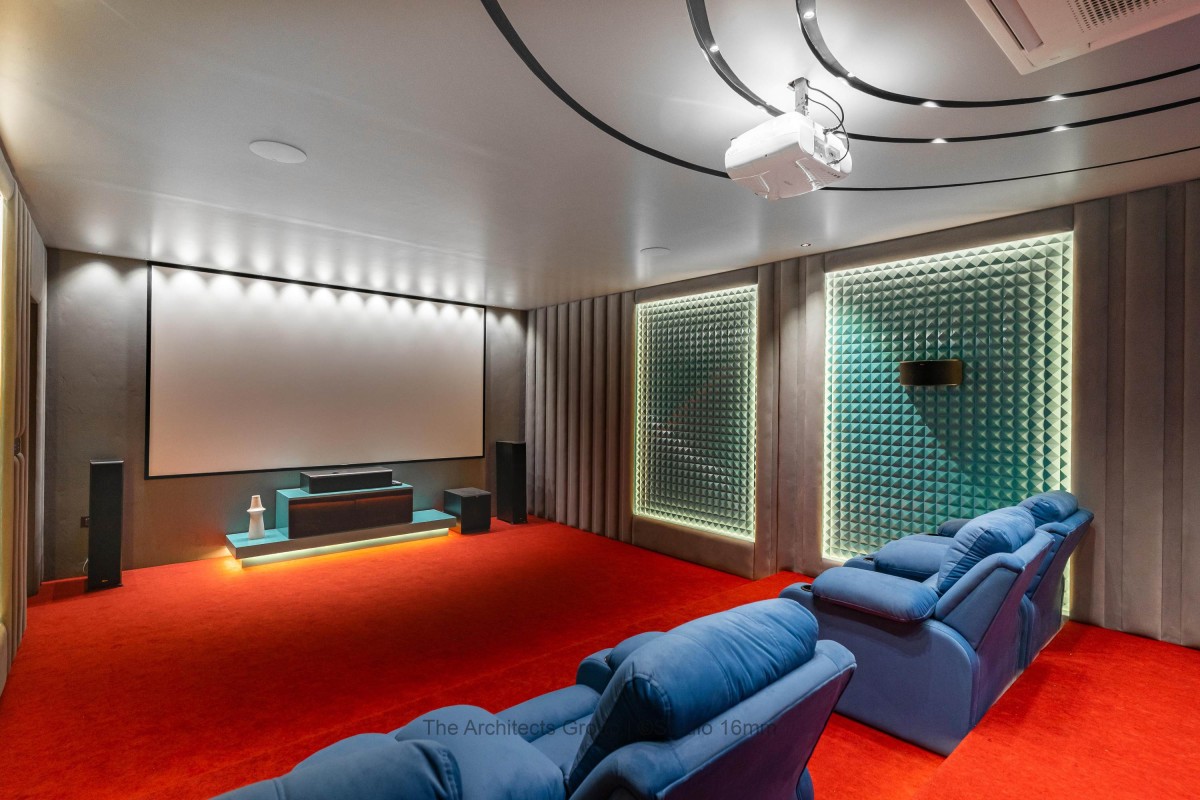 Home Theater of Prasad by Mauliv Patel Architects