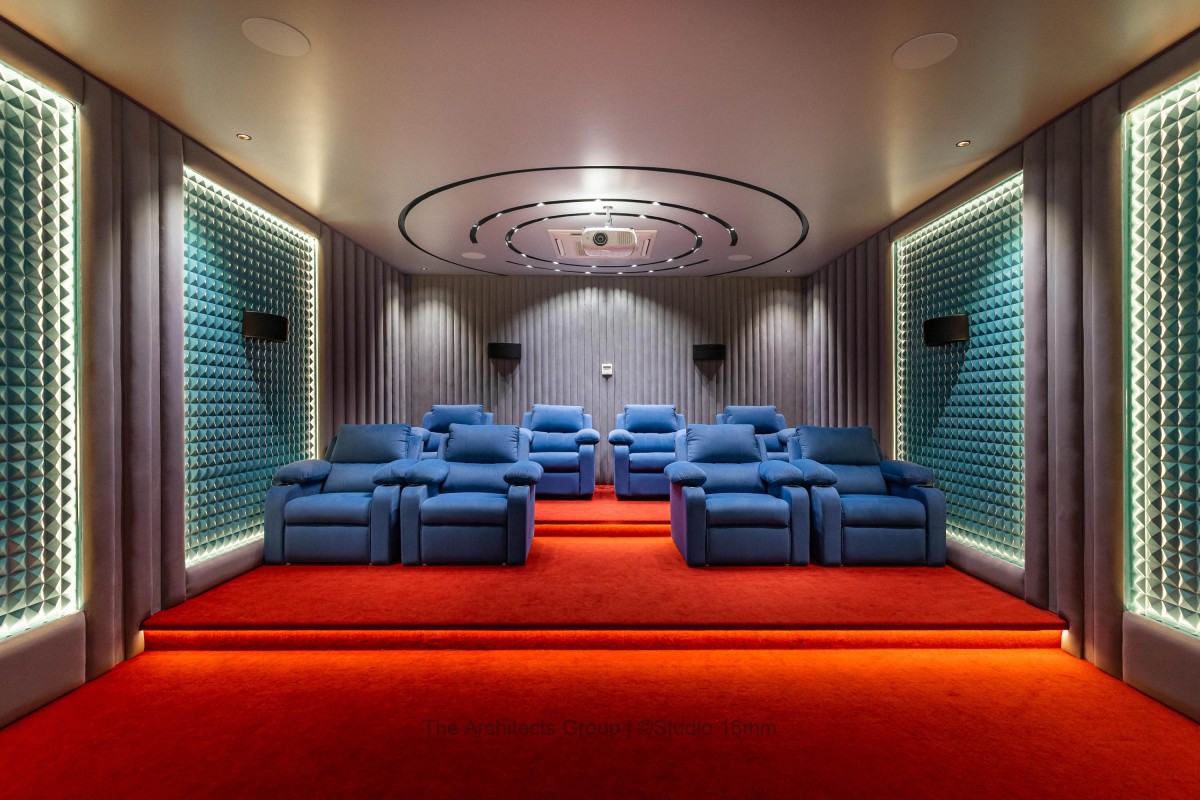 Home Theater of Prasad by Mauliv Patel Architects