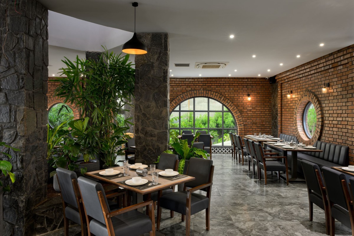 Interior view of The Brick Arch Restaurant - An Earthy Culinary Escape by AD+ Atelier