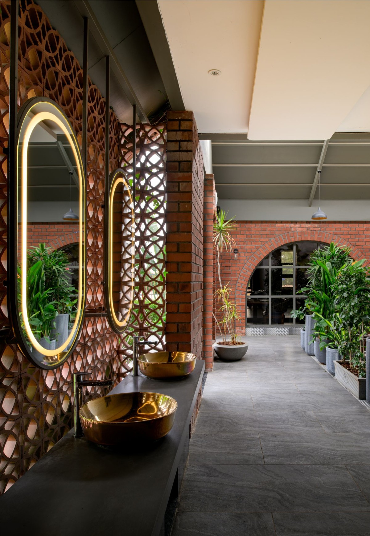 Interior view of The Brick Arch Restaurant - An Earthy Culinary Escape by AD+ Atelier