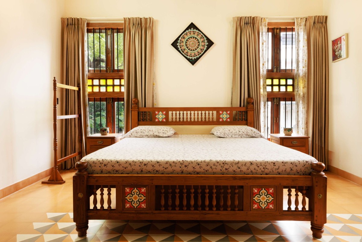 Bedroom of Shankar Residence by Brick and Stone