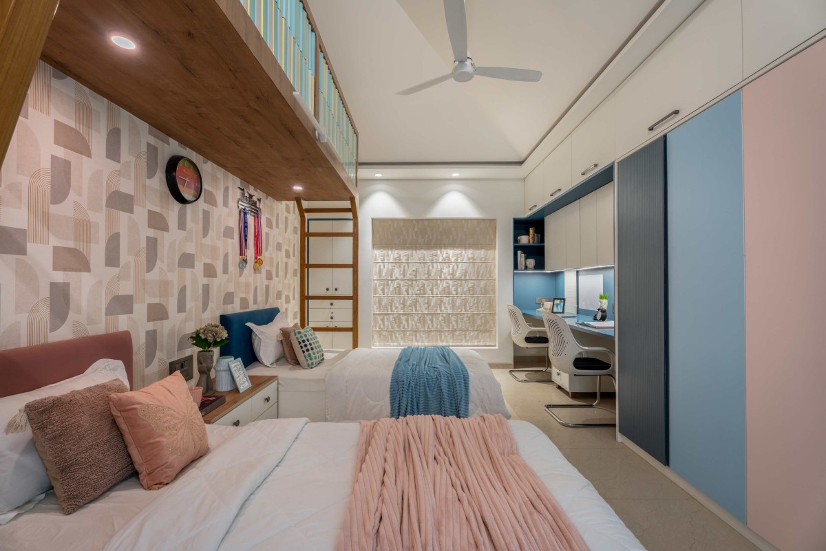 Kids Bedroom of Highland Home by Thumbnail Design Studio