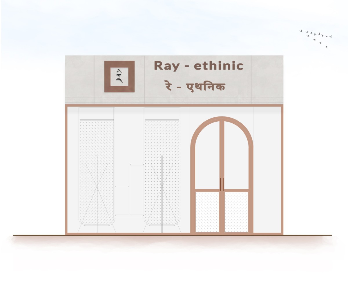 Elevation of Ray Ethnic by Kashti Design Studio