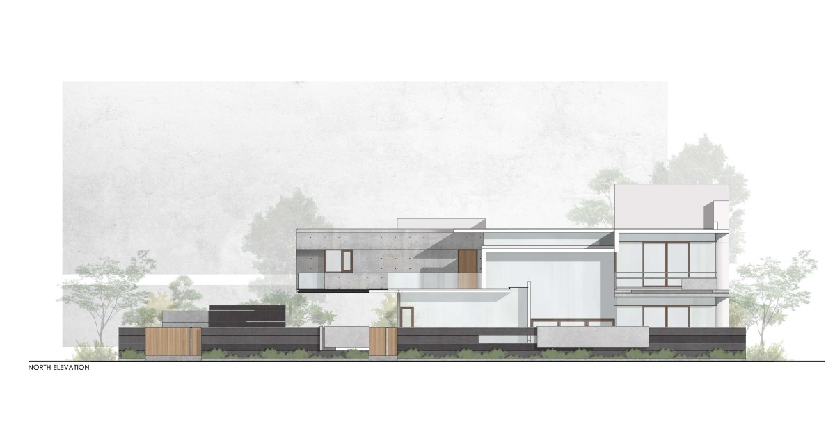 North Elevation of The Quarry House by Crest Architects