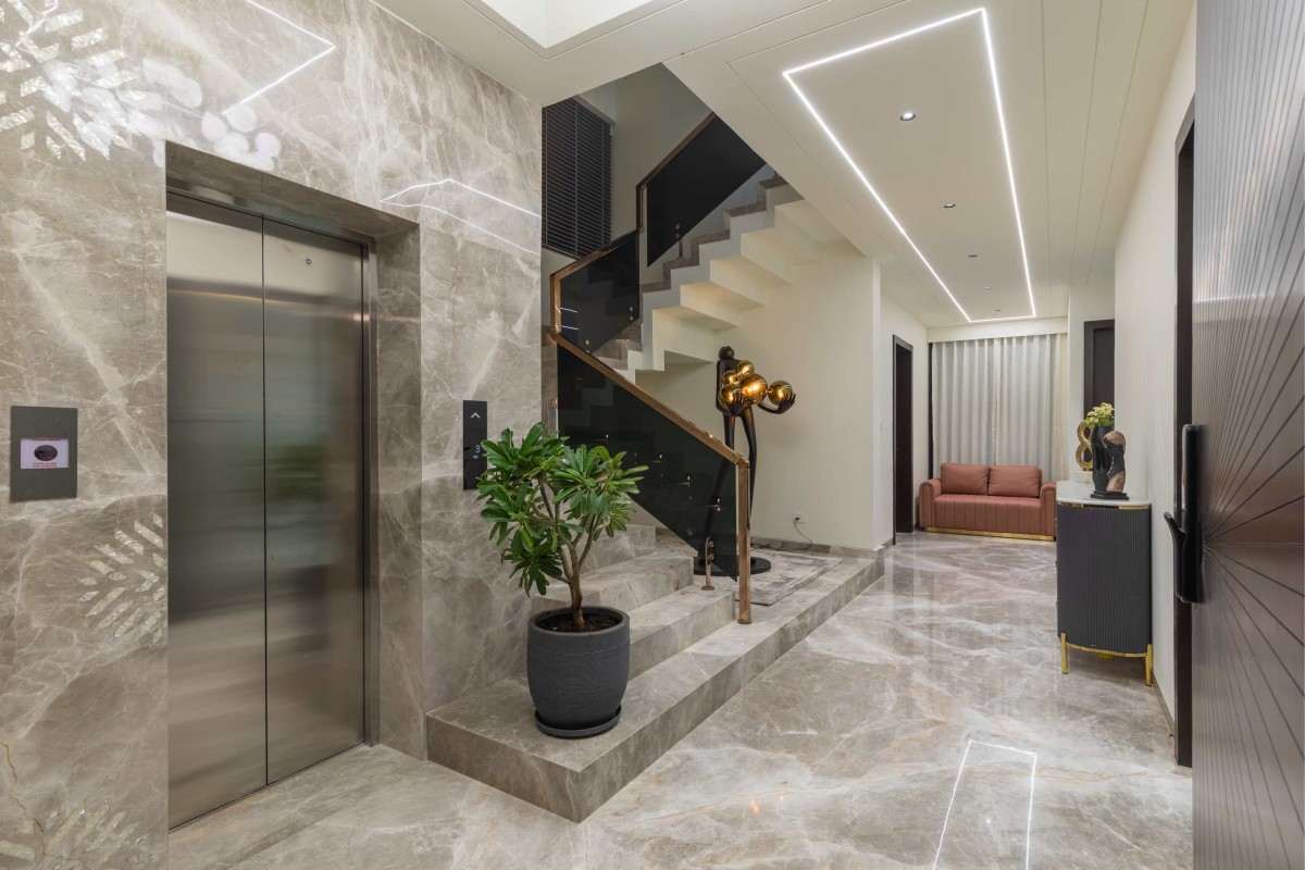 Foyer of Vinayak House by Imagine Design Studios