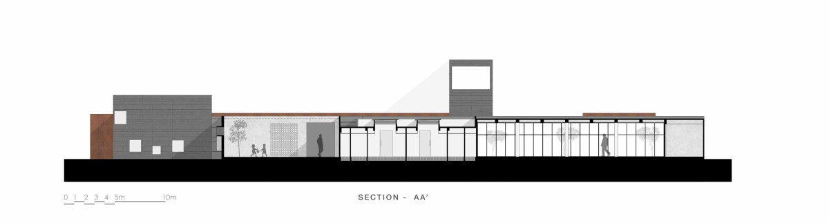 Section of The Centrum Club by Abin Design Studio