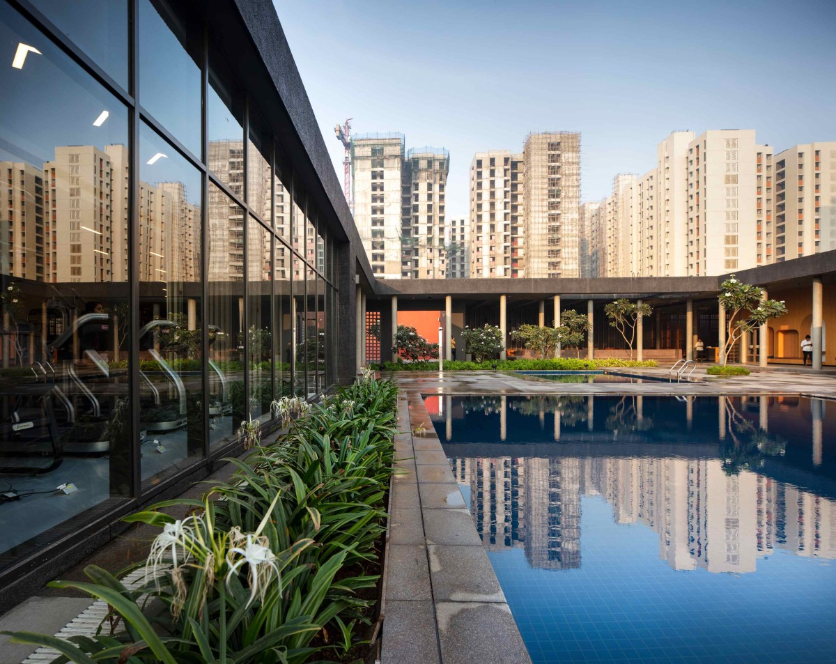 Pool view of The Centrum Club by Abin Design Studio