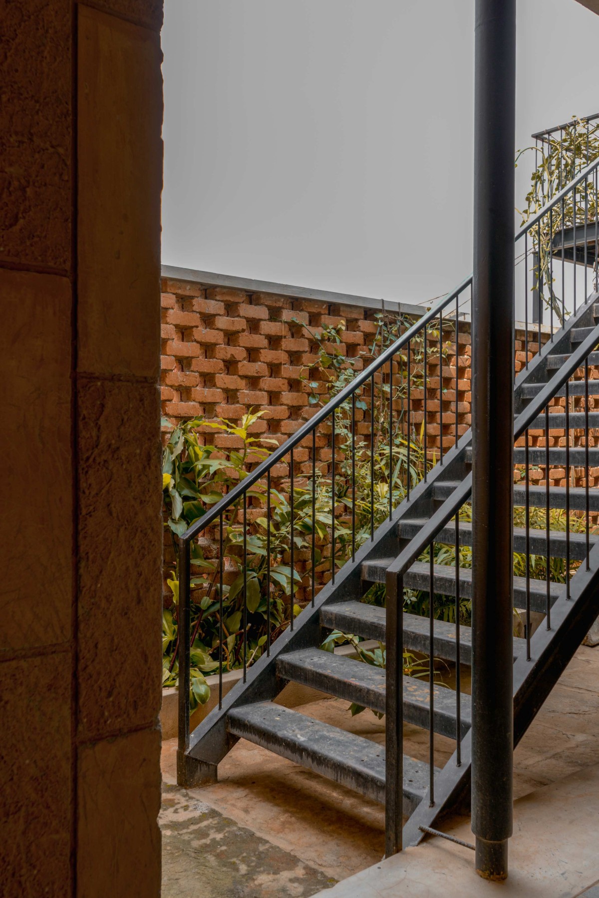 External Staircase of SITH Villa by Aagaram Architects