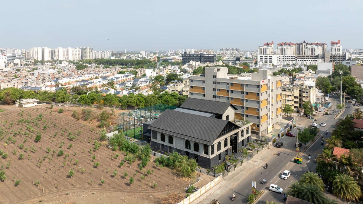 Aerial view of Physiofit – Rajkot’s Fitness Sanctuary by Dhulia Architecture Design