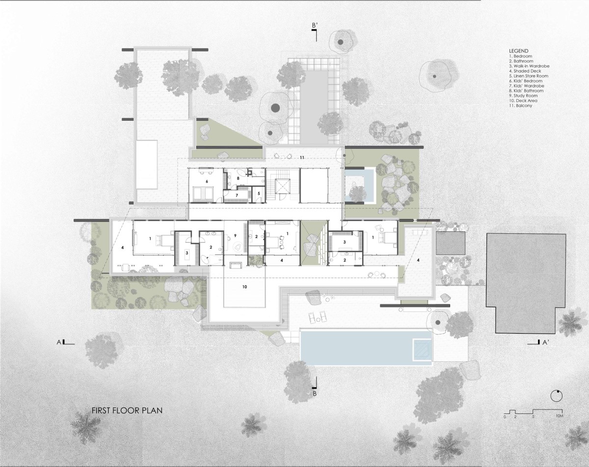 Plan 02 of Lake Shore House by SPASM Design Architects